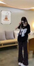 CTOX小個(gè)子黑色波點(diǎn)馬蹄西裝褲子秋2025年新款高腰微喇叭休閑運(yùn)動(dòng)褲女 黑色【款】 常規(guī) M 曬單實(shí)拍圖