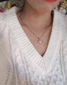 愛情故飾S925銀四葉草項(xiàng)鏈女玫瑰彩金珍珠吊墜母親節(jié)情人節(jié)生日禮物送女友 XL062珍珠項(xiàng)鏈（玫瑰金） 曬單實(shí)拍圖