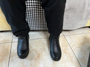 鶴恩品牌媽媽鞋棉鞋冬季加絨保暖短靴中老年女鞋老人平底防滑軟底皮鞋 M11黑色 【短絨二棉款】 37 曬單實(shí)拍圖