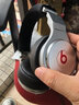 墨頓 適用Beats Pro耳罩魔音頭戴耳機套錄音師頭梁橫梁保護套原配升級小羊皮耳墊頭墊海綿墊替換配件 黑色頭梁保護套一條+黑色耳機套一對【蛋白皮】 曬單實(shí)拍圖