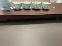 瑪戈隆特【七夕禮物】行云琺瑯彩7頭戶外旅行茶具套裝功夫茶陶瓷茶杯 玉蘭花開【上海灘花面】 一壺4杯 曬單實拍圖