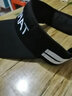 士丹熊帽子夏女空頂防曬遮陽(yáng)帽大沿無(wú)頂網(wǎng)球帽太陽(yáng)帽戶(hù)外運動(dòng)跑步帽 黑舌黑色 曬單實(shí)拍圖
