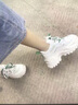 古梵莎內增高老爹鞋女加絨棉鞋2024新款學(xué)生顯腳小厚底休閑運動(dòng)小白鞋 綠色網(wǎng)面6厘米款 38 (240mm) 曬單實(shí)拍圖