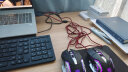 沃野发光静轻音游戏鼠标有线笔记本台式机电脑USB家用办公绝地求生宏鼠标自定义可编程加重电竞 机械蛇磨砂黑色鼠标（金属底） 实拍图