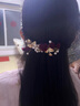 曉青瓜結婚喜婆婆頭花盤(pán)發(fā)紅色飾品發(fā)飾婚禮頭花敬酒服發(fā)飾喜慶發(fā)夾 紅色玫瑰發(fā)夾F2344 曬單實(shí)拍圖