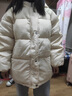 LPOX棉服女2025冬季棉衣韓版寬松學生短款面包服棉襖外套潮 白色 M [99-112斤] 曬單實拍圖