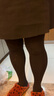 戚朵（QiDuo）高腰小腳褲女魔術(shù)褲外穿小黑褲鉛筆褲外穿彈力冬季打底褲 松緊腰-九分(春秋款) 3XL(建議140-155斤) 曬單實拍圖