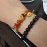 潮宏基 喜獅連連-獅來運(yùn)轉(zhuǎn)黃金手鏈女本命年轉(zhuǎn)運(yùn)珠紅繩手飾七夕禮物YD 可調(diào)節(jié)手繩 曬單實拍圖