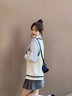 鹿依檸連衣裙女秋冬2024新款女裝韓系減齡?；▽W(xué)姐學(xué)院風(fēng)jk制服套裝裙子 馬甲+襯衫+百褶短裙 XL 曬單實(shí)拍圖