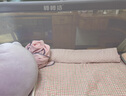 棒棒豬 (BabyBBZ)嬰兒床圍欄床上兒童防掉床護欄寶寶防摔防護欄垂直升降 丁香灰 2m 單面裝 曬單實(shí)拍圖