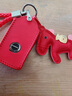 適用沃爾沃S90鑰匙包S60L套XC60包V40包S60V90車(chē)XC40女XC90汽車(chē)鑰匙包扣男女 A款紅皮+小馬+車(chē)標繩 曬單實(shí)拍圖