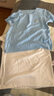 嬰幼兒背心夏天薄款8一12月6寶寶衣服夏天短袖夏季新生兒a類(lèi)上衣 【超值2件】H003莫代爾藍色+白色 66 碼 2-5個(gè)月寶寶 曬單實(shí)拍圖