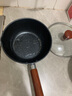 盛公滿 麥飯石奶鍋不粘鍋家用寶寶輔食鍋具熱牛奶煮面煲湯鍋電磁爐 加厚款不粘單鍋+蓋 18cm 曬單實(shí)拍圖