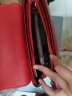 稻草人单肩大容量女包手提包新款纯色时尚小方包包斜跨礼物送老婆女朋友 75139-4红色 实拍图