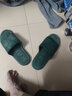 樂(lè )拖 男士拖鞋夏季浴室洗澡漏水防滑厚底居家室內軟底一字涼拖鞋 深灰 44-45 (適合43-44穿) 曬單實(shí)拍圖