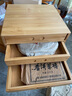 兿凡臻品 竹制普洱茶茶盒分茶盤(pán)功夫茶具茶道配件儲茶柜 三層普洱盒 曬單實(shí)拍圖