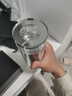 水莫停德國雙層茶水分離玻璃杯男女士商務帶蓋茶杯防燙水杯泡茶杯子 鏡面杯蓋-360ml-茶水分離 曬單實拍圖