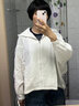 旅途原品ltyp 100%漢麻輕運動防s曬外套  時尚休閑白色連帽開衫女早秋 象牙白 S 曬單實拍圖