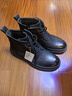 百麗潮搭馬丁靴秋冬新款舒適牛皮厚底短靴戶(hù)外休閑靴8NB01DD4 【侯明昊同款】黑色-單里 40 (250mm) 曬單實(shí)拍圖