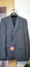 培羅蒙（BAROMON）【64.1%羊毛】西服套裝男修身職業(yè)西裝整套商務(wù)正裝結(jié)婚新郎男 灰色9332 175A 西褲碼數(shù)請(qǐng)備注 曬單實(shí)拍圖