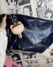 萬(wàn)佳臻小眾腋下包包女2025七夕時(shí)尚復古餃子包高級感百搭通勤單肩斜挎包 斜跨包【黑色PU+配掛件】 曬單實(shí)拍圖