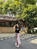 黎依奴（LISLAVE）感垂感醋酸緞面半身裙女2025夏季新款中長款魚尾裙高腰顯瘦包臀裙 粉色 [春夏款9902裙長92左右] L 曬單實(shí)拍圖