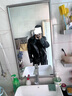 gxmy美式短款墊肩皮衣外套男春秋款潮牌痞帥炸街pu皮夾克感機(jī)車服 黑色 2XL 曬單實拍圖