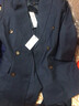 芭妃婭2025新款小西裝外套女七分袖薄款夏季休閑OL售樓處工作服西服 藏藍色西裝外套+九分褲 L 曬單實(shí)拍圖