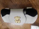 齊選車(chē)載眼鏡夾汽車(chē)遮陽(yáng)板收納包多功能墨鏡盒車(chē)內裝飾車(chē)內實(shí)用用品 白色小熊-磁吸眼鏡盒（米白） 曬單實(shí)拍圖