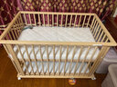 優(yōu)樂(lè )博嬰兒床拼接寶寶床移動(dòng)新生兒小床小戶(hù)型多功能bb床全實(shí)木家用邊床 進(jìn)口松木嬰兒床9檔高度調節 曬單實(shí)拍圖