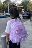 靚寶寶小學(xué)生書(shū)包一年級三到六冰箱式開(kāi)門(mén)女童大容量?jì)和瘻p負超輕便女孩 小號夢(mèng)幻粉+文具盒(適合1-2年級) 曬單實(shí)拍圖