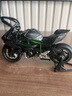 MOONCHILD摩托車(chē)模型h2合金仿真男生禮物機車(chē)男孩生日送送給男朋友生日禮物 川崎H2R黑色+底座+防塵罩 送氛圍 摩托車(chē) 曬單實(shí)拍圖