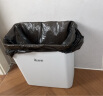 美丽雅垃圾桶窄缝方形家用厕所卧室客厅宿舍办公司日系白色垃圾桶12L 实拍图