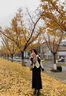 妍莉芬（yanlifen）2023年秋季女裝韓版法式設(shè)計感針織連衣裙套裝中長款氣質(zhì)半身裙子 上衣+半身裙 S 曬單實拍圖