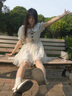 鏡莎波點娃娃領(lǐng)連衣裙子女夏學(xué)生2024新款復(fù)古學(xué)院風(fēng)顯瘦泡泡袖a字裙 波點杏色 均碼（可備注碼數(shù)） 曬單實拍圖