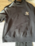 美職棒（MLB）官方 衛(wèi)衣女裝春季新款運(yùn)動(dòng)服復(fù)古老花NY男女上衣情侶圓領(lǐng)套頭衫 紐約洋基隊(duì)/黑色/建議拍大一碼 XS 160/84A 曬單實(shí)拍圖