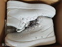 鴻星爾克男鞋高幫空軍板鞋男斷碼白色休閑鞋子學(xué)生小白鞋男款R 正白 41 曬單實(shí)拍圖