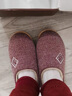 京悠雨老年人棉拖鞋女冬包跟防滑棉鞋家居鞋冬季加絨室內(nèi)家用外穿保暖鞋 紅色【老人防滑專(zhuān)用】 35 曬單實(shí)拍圖