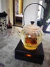 器酋胡桃木蠟燭溫茶爐茶壺保溫加熱底座酒店餐廳煮茶器日式燭臺溫茶器 南美胡桃木溫茶爐 曬單實拍圖