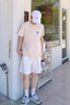 舍里甲人學(xué)生小貓印花短褲男夏天跑步運動休閑短褲2025新款美式籃球5分褲 白色 L 曬單實拍圖