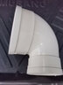 PVC異徑彎頭排水管90度110變75x63x50大小直角接頭移位下水管配件 160*110大小彎頭 曬單實(shí)拍圖