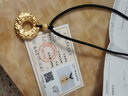FUSSEM 貔貅平安扣黃金吊墜男士999足金項(xiàng)鏈招財(cái)掛墜長(zhǎng)輩父親節(jié)禮物實(shí)用 【福字金珠】大號(hào)貔貅吊墜5.4g 曬單實(shí)拍圖