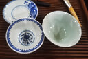 清彩景德鎮陶瓷功夫茶具全手小雅青花蓋碗仿古泡茶碗手工三才蓋碗茶杯 小雅青花蓋碗 曬單實(shí)拍圖