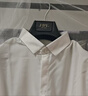 杰帝梵（J.D.V）男裝純色方領(lǐng)商務(wù)基礎(chǔ)款長(zhǎng)袖正裝易打理白襯衫襯衣上衣 白色（偏小，建議購(gòu)買大一碼） XL 180/100A 曬單實(shí)拍圖
