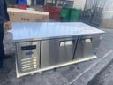 銀都餐飲設備工程款冷藏工作臺風(fēng)冷操作臺平冷冰柜商用冰箱臥式冷藏柜奶茶店水吧操作臺不銹鋼廚房保鮮冷柜 直冷冷藏（-5℃～+5℃ 一級能效 長(cháng)1.8米×寬0.8米×高0.8米 曬單實(shí)拍圖