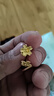 周六福（ZLF） 黃金耳飾女款足金999婚嫁甜蜜櫻花格?；ńY(jié)婚耳墜 計(jì)價(jià) 2.77g 曬單實(shí)拍圖