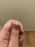 AVHE培育鉆石戒指女河南人工鉆戒訂結婚禮物生日表白節(jié)男送女友 皇冠六爪銀鍍金-1克拉EF色培育鉆 曬單實拍圖