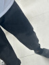 帛米图（BOMITU）冰丝裤子男夏季薄款休闲长裤潮流百搭男士工装宽松束脚速干九分裤 黑色 3XL160-175斤 实拍图