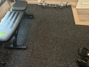新綠里（SIGREENY） 健身房地墊緩沖抗壓橡膠地墊環(huán)保減震墊隔音地板 加密地磚厚3.0cm/平方 曬單實(shí)拍圖