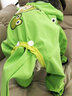 嬉皮狗（hipidog）狗狗雨衣夏季衣服寵物狗夏天泰迪比熊小型犬動(dòng)物造型牽引出行雨衣 青蛙蒂安綠 2XL建議體重16-20斤 曬單實(shí)拍圖